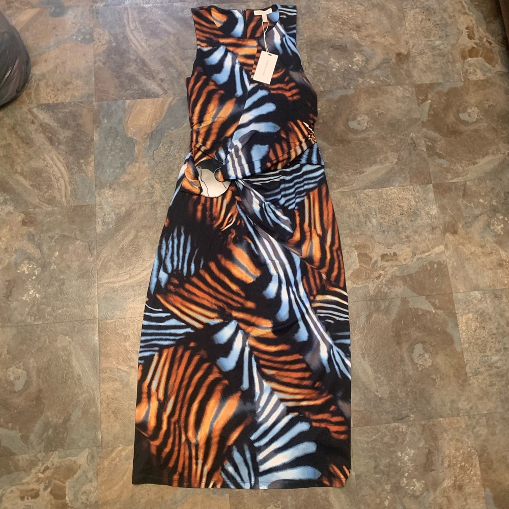 Patterned Adrienne Landau dress, size XL. Brand new with tags.